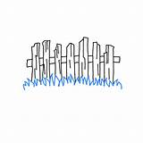 Fence Draw Drawing Grass Under Some Add Drawinghowtos sketch template