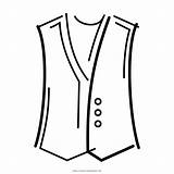 Vest Coloring Template Pages sketch template
