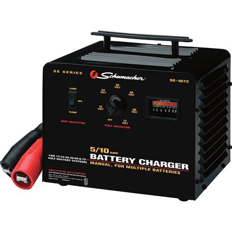 schumacher multiple battery charger  volt  amp manual model se