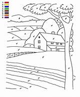 Nummer Boerderij Kleurplaat Zahl Malen Bauernhof Kleurplaten Bestcoloringpagesforkids Nummern Malvorlage Stemmen Beginner Follow sketch template