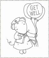 Well Coloring Pages Better Soon Feel Printable Card Hope Stamps Cards Digi Done Color Dearie Dolls Digis Someone Asked Kids sketch template