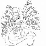 Sirenix Musa Winx Colorea Coloring sketch template