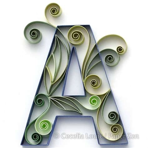 letter  quilled   paper quilling designs quilling letters