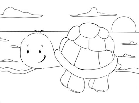 cute turtle coloring page  printable coloring pages