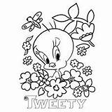 Tweety Coloring Bird Pages Printable Surounded Flowers Online Baby Choose Board Cute Color Christmas Momjunction sketch template