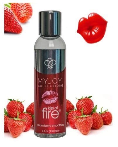 kiss of fire warming massage lotion for couples edible strawberry