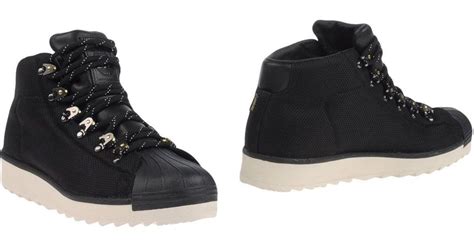adidas originals rubber ankle boots  black  men lyst