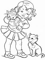 Coloring Pages Girl Girls Print sketch template