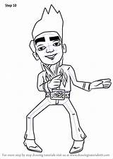 Subway Surfers Surfer Coloring Drawingtutorials101 Jake Dibujos Tricky sketch template