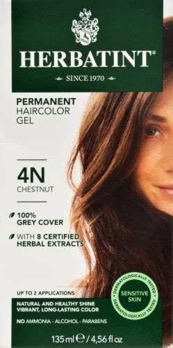 Herbatint 4n Chestnut Permanent Haircolor Gel 1 Ct Fred Meyer