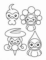 Pokemon Coloring Pages Advanced Castform Picgifs Fairy Sheets Tale sketch template