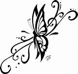 Butterfly Tribal Drawings sketch template