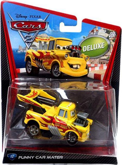 disney pixar cars cars  deluxe oversized funny car mater  diecast