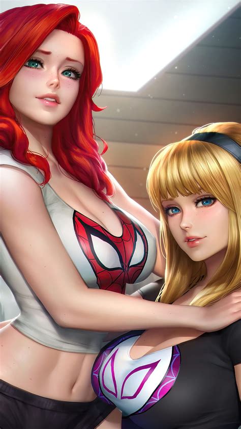323362 gwen stacy mary jane watson phone backgrounds and mary