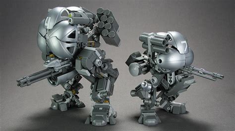 very cool tiny custom lego mechs from builder brian