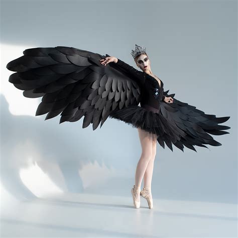 black angel wings halloween costume devil cosplay outfit