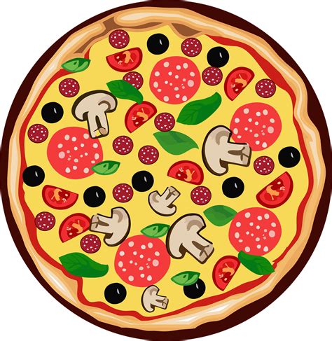 pizza lebensmittel clip art kostenlose vektorgrafik auf pixabay