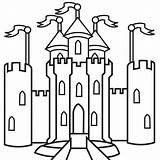 Castle Disney Outline Cliparts Princess Coloring Pages Attribution Forget Link Don sketch template