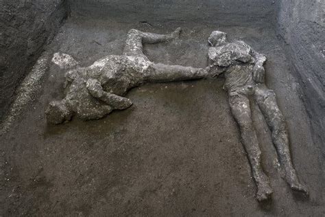 remains of two killed in vesuvius eruption are discovered at pompeii