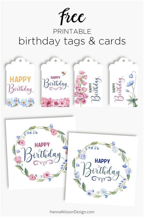 birthday tags cards birthday tags printable birthday gift tags