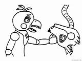 Chica Toy Mangle Fnaf Getdrawings Bonnie sketch template
