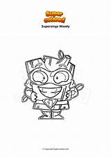 Colorare Woody Superzings sketch template