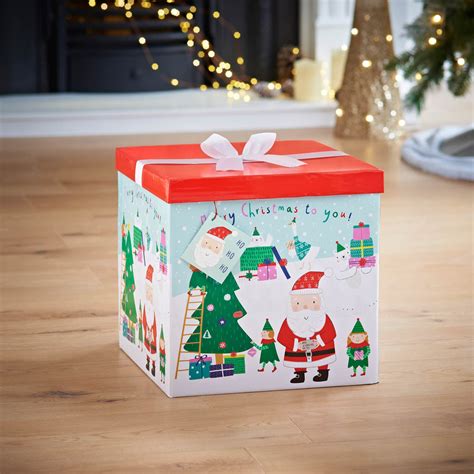 xl christmas gift box  bow tag merry christmas xmas bm