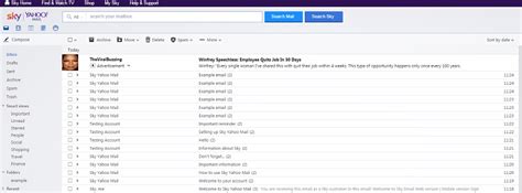 Sky Help Getting Started With Sky Yahoo Mail