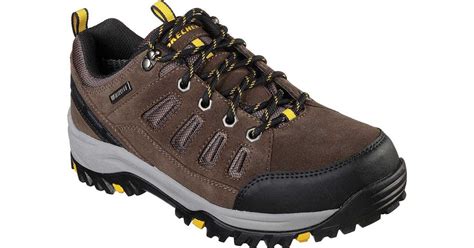 skechers suede relaxed fit relment sonego hiking shoe  men lyst