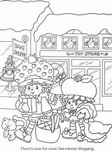 Strawberry Shortcake Coloring Pages Doll Color Greetings American Kenner sketch template