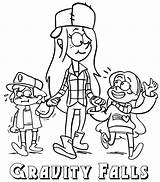 Gravity Falls Coloring Pages sketch template