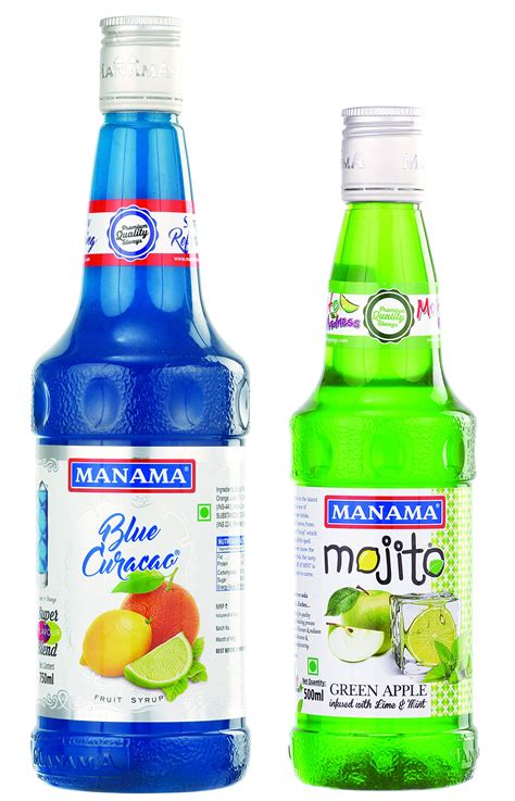 buy manama blue curacao fruit flavoured ml  green apple mojito fruit ml pack
