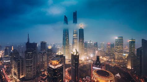 city skyline shanghai china wallpapers hd desktop  mobile