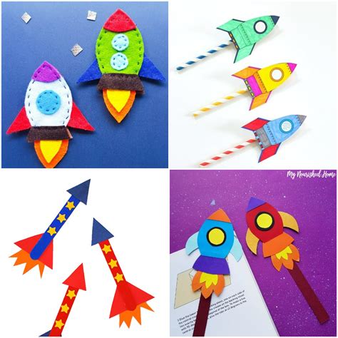 fun space rocket theme crafts  kids