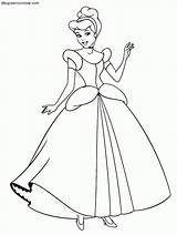 Cenicienta Princesas Personajes Baile Su Vestir Princess sketch template