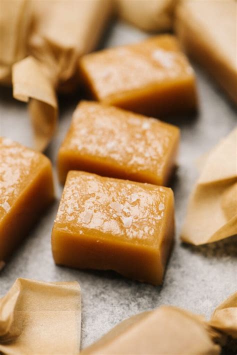 homemade caramel candy soft  chewy  salty kitchen
