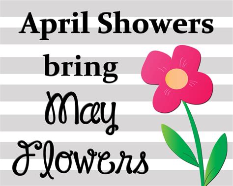 april showers bring  flowers clipart  getdrawings