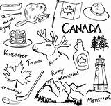 Canada Icons Set Stock Illustration Depositphotos sketch template