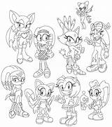 Sonic Girls Deviantart Group sketch template