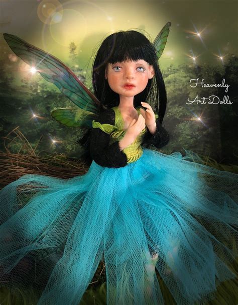 fairy elf doll ooak collector art doll decor posable