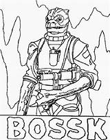Wars Bossk Strikes Cartoons Empire Colorear Hoth Paginas sketch template