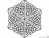 Celtic Coloring Pages Knot Adults Printable Kids sketch template