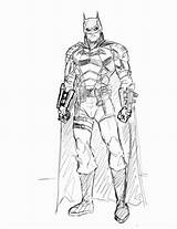 Batman Drawing 2021 Robert Pattinson Suit Retro Body Choose Board Artstation Benedictus Brian Dc sketch template