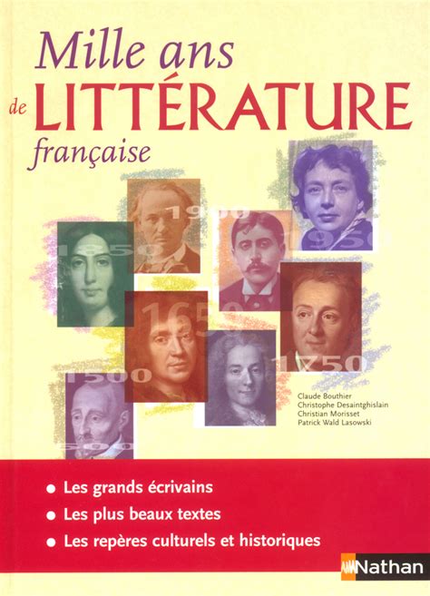 mille ans de litterature francaise editions nathan
