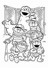 Coloring Pages Momjunction Sesame Street sketch template