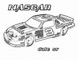 Coloring Nascar Race Car Pages Cars Dale Earnhardt Printable Clipart Print Track Boys Kids Color Clip Sheets Truck Pdf Simple sketch template