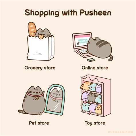 pusheen shopping  pusheen