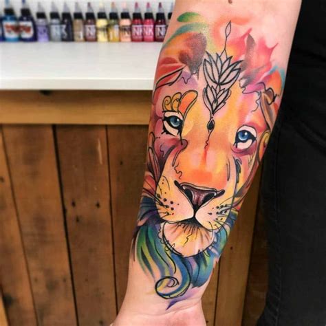 Lions Face Tattoo On Arm Best Tattoo Ideas Gallery