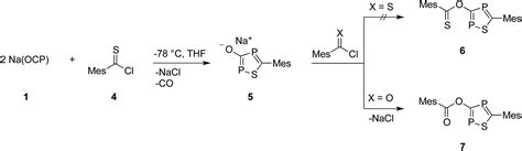 reactivity  acyl chlorides  sodium phosphaethynolate na