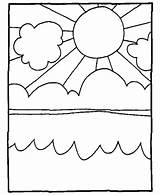 Coloring Clouds Pages Color Summer Sun Clipart Sky Kids Sheets Things Cloud Ocean Colouring Activity Sheet Poland Clip Printable Fun sketch template